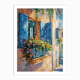 Balcony Painting In Paphos 4 Art Print