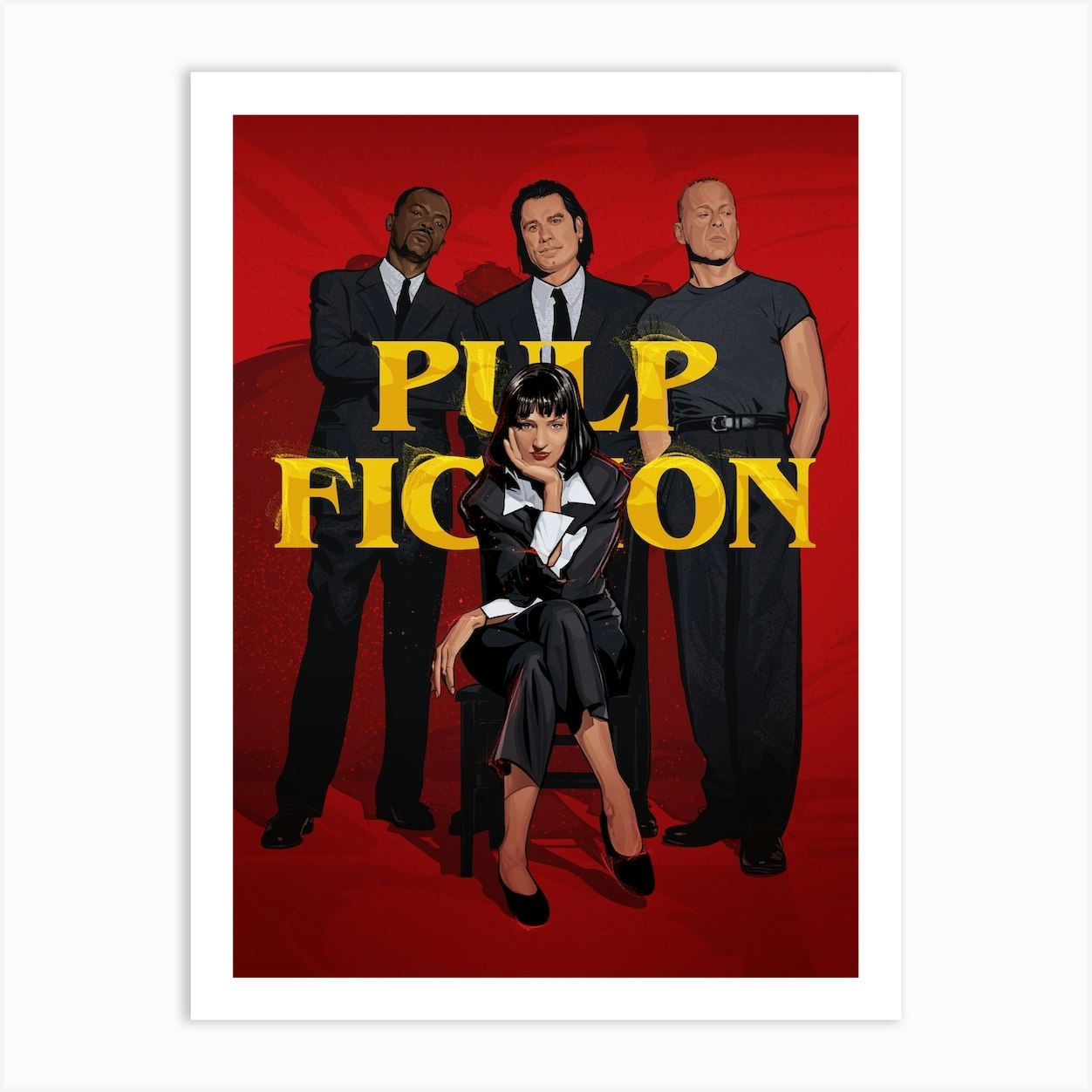 Pulp Fiction Gang print by Nikita Abakumov