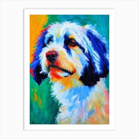 Barbet Fauvist Style Dog Art Print