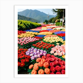 Chrysanthemum Garden Art Print