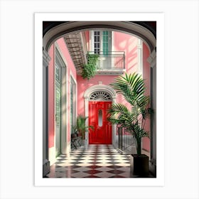 Red Door 17 Art Print