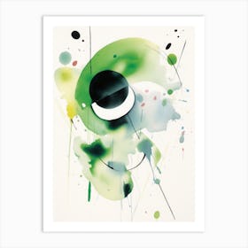 Green Abstractions Art Print