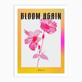 Hot Pink Hibiscus 2 Poster Art Print