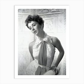 Elizabeth Taylor Poses In The 1951 Movie Love Is Better Than Ever Art Print