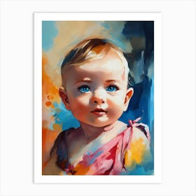 Portrait Of A Baby 1 Art Print