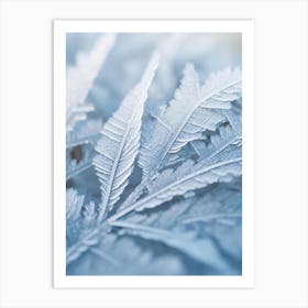 Frost On A Leaf Art Print