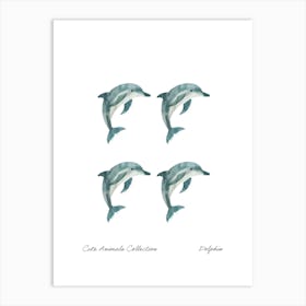 Cute Animals Collection Dolphin 1 Art Print