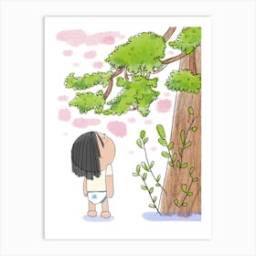 Under the tree Art Print