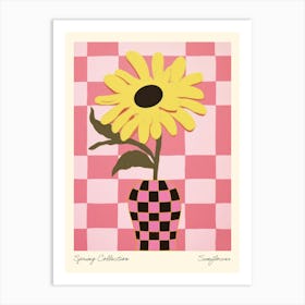 Spring Collection Sunflower Flower Vase 3 Art Print