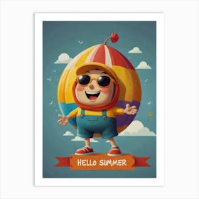 Hello Summer Art Print