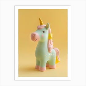 Pastel Toy Unicorn 2 Art Print