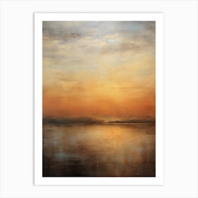 Sunset Over The Water 1 Art Print