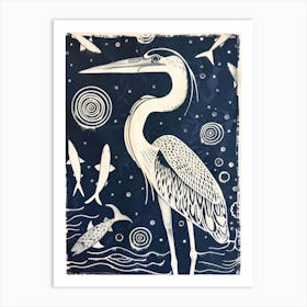 Heron 4 Art Print