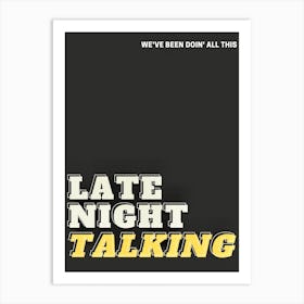 Late Night Talking Print | Harry Styles Print Art Print