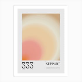 Angel Number Poster 333 Aura Wall Art Aesthetic Room Decor Y2k Room Decor Gradient Print Spiritual Wall Art Girly Art Print