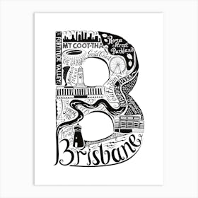 Brisbane Art Print