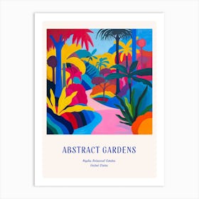 Colourful Gardens Naples Botanical Garden Usa 2 Blue Poster Art Print