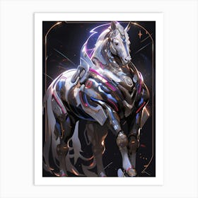 Futuristic Horse 2 Art Print