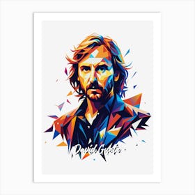 David Gueta 01 Portrait Music WPAP Pop Art Art Print