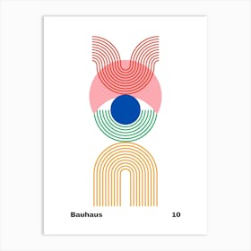 Geometric Bauhaus Poster 10 Art Print