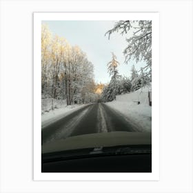 Snowy Road 2 Art Print