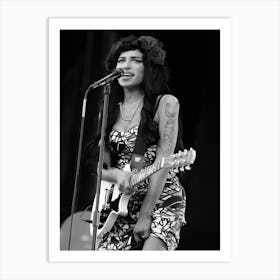 Amy Winehouse V Festival 2008 Art Print