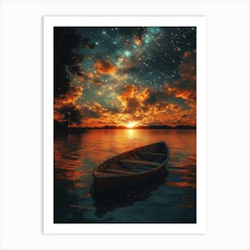 Boat In The Water 4 Art Print