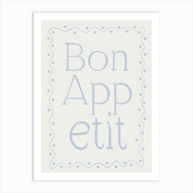 Bon Appétit blue 1 Art Print