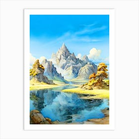 Mountain Landscape Art Print