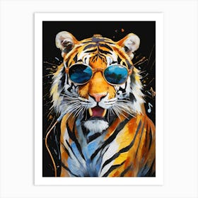 Tiger With Sunglasses 1 Art Print