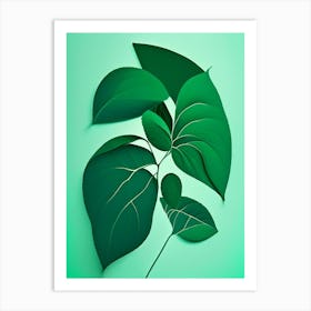 Mint Leaf Vibrant Inspired 1 Art Print