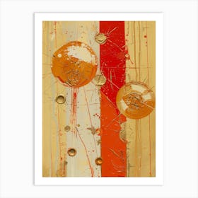 Orange And Gold Art Print