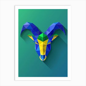 Ram Head Art Print