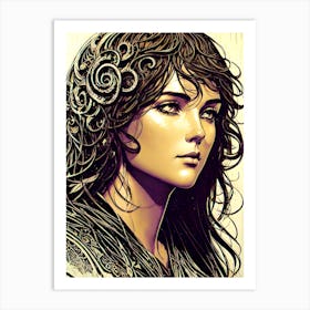 Woman With A Crown 1 Art Print