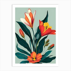 Tulips In A Vase 1 Art Print