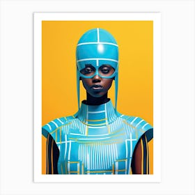 Afrofuturistic Chic: Stellar Runway Art Print