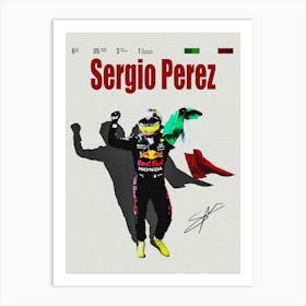 Sergio Perez Minimal Art Print