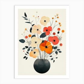 Flowers In A Vase 56 Art Print