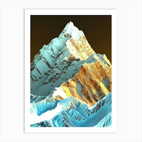 3d Mountain Art Print