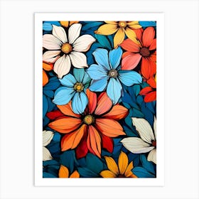 Colorful Flowers 10 Art Print