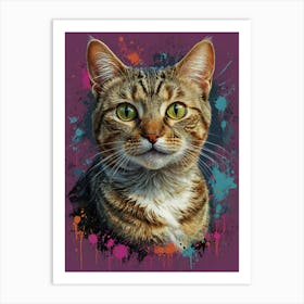 Tabby Cat Art Print