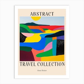 Abstract Travel Collection Poster Great Britain 1 Art Print