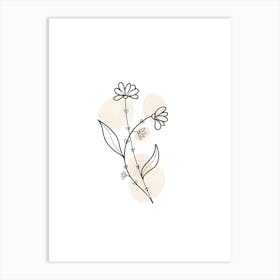 Flower Illustration Art Print