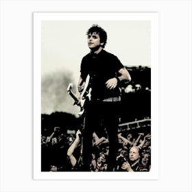 billie joe armstrong dreen day band music punk Art Print