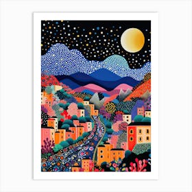 Salerno, Italy, Illustration In The Style Of Pop Art 3 Art Print