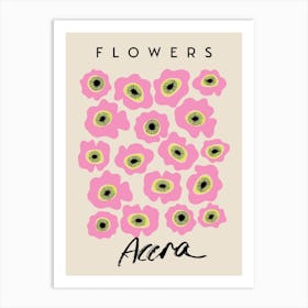 Pink Flower In Full Bloom Art Print