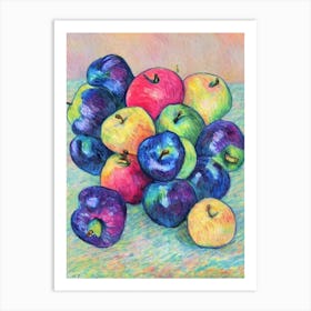 Rose Apple Vintage Sketch Fruit Art Print