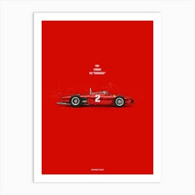 Cars in Colors, Ferrari 156 Sharknose Art Print