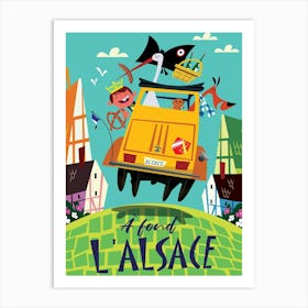 A Fond L'Alsace Art Print