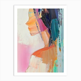 Woman In Profile Art Print